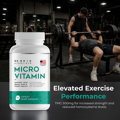 Dr Brad MicroVitamin | Methylated Multivitamin with Lutein, Zeaxanthin, D3/K2 and B-Complex