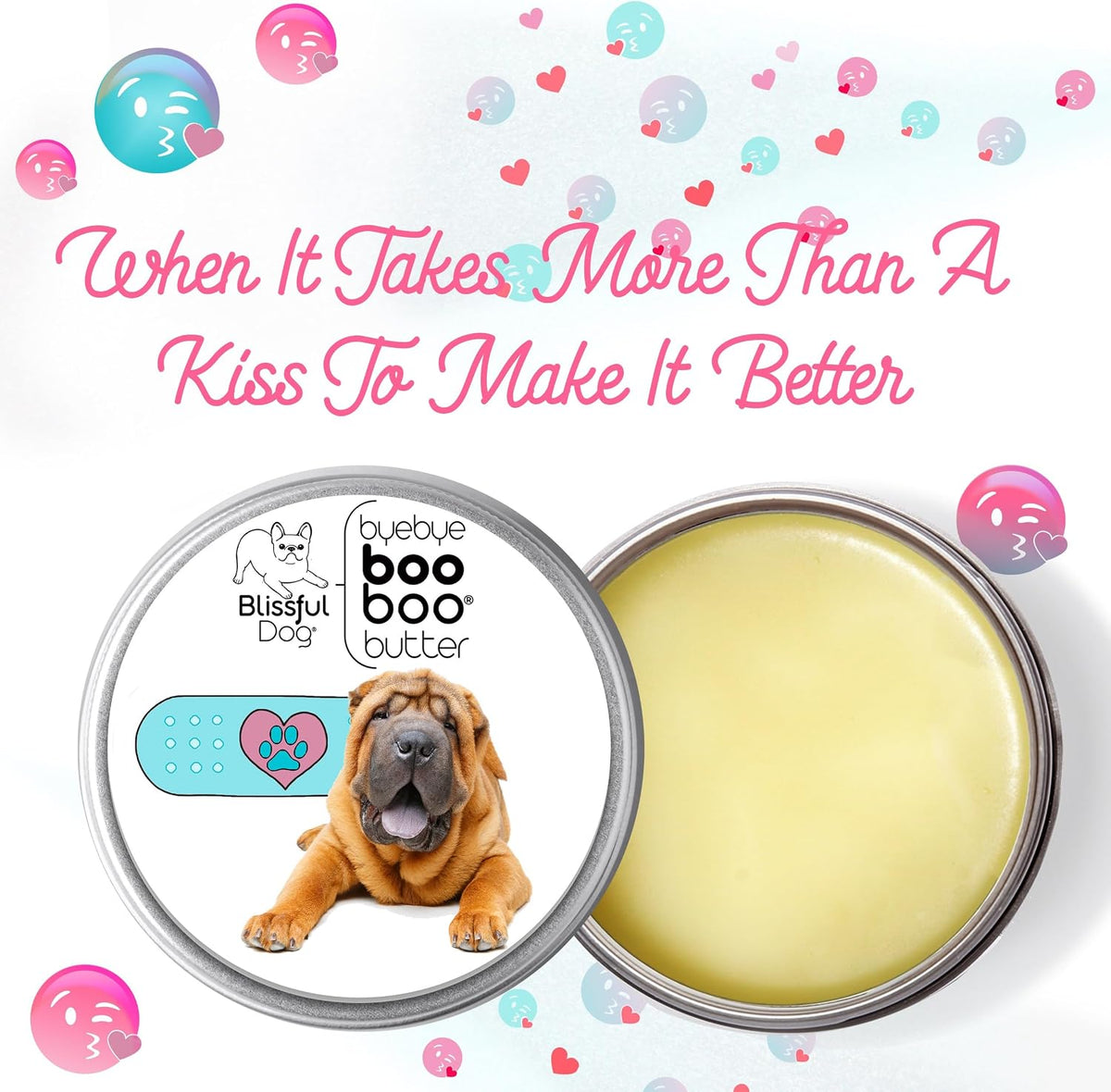 The Blissful Dog Chinese Shar Pei Booboo Butter – 8 oz Tin - görsel 2