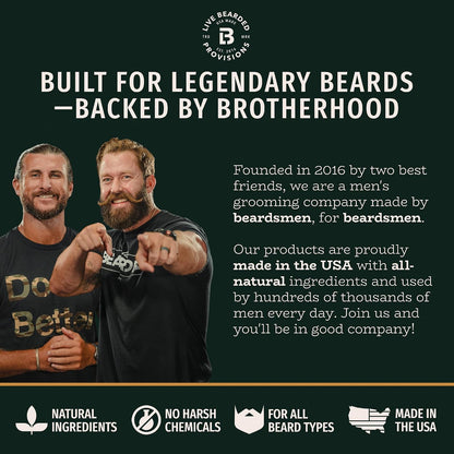 Live Bearded Beard Boost: Beard Growth Vitamins for Men with Biotin 5000mcg - 30-Day Supply