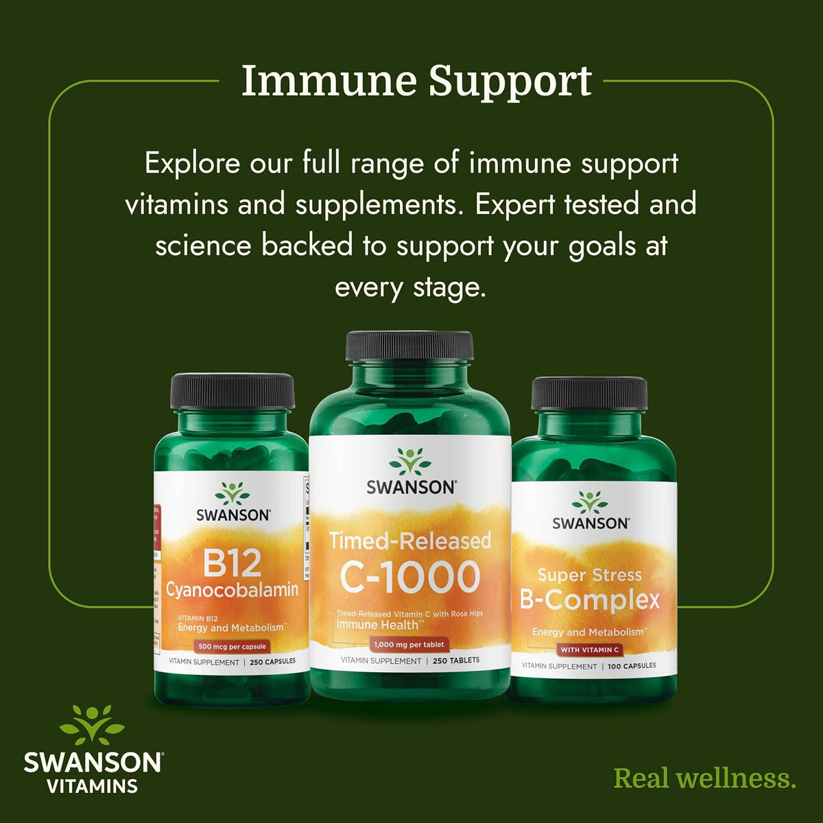 Swanson Timed-Release Vitamin C with Rose Hips – 1000 mg, 250 Tablets - görsel 6