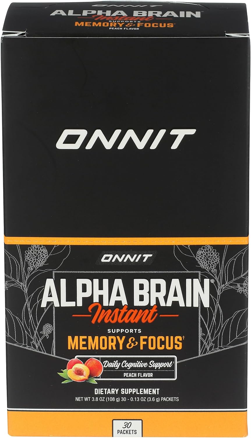 Onnit Labs Alpha Brain Instant Peach, 3.7 g - görsel 2