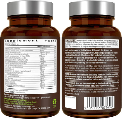 Igennus High Potency Methylated Multivitamin for Women with Gentle Iron