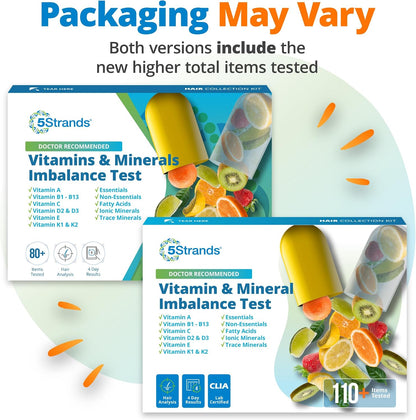5Strands Nutrition Test – At-Home Hair Analyse for 112 Vitamins, Minerals & Amino Acids