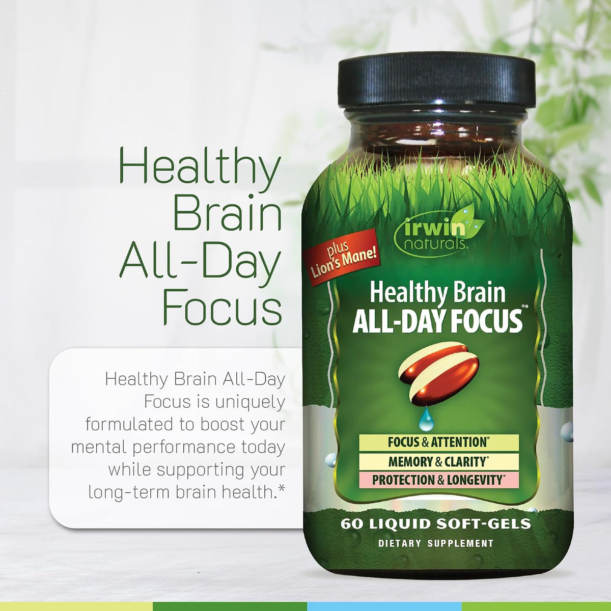 Irwin Naturals Healthy Brain All-Day Focus Nootropic Support - görsel 5
