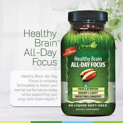 Irwin Naturals Healthy Brain All-Day Focus Nootropic Support