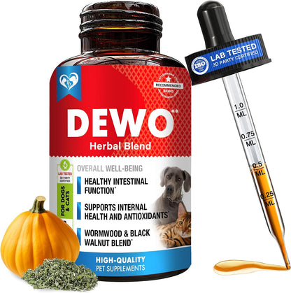Natural Intestinal Defence for Dogs, Puppies & Cats – Herbal Cleanse with Wormwood & Black Walnut