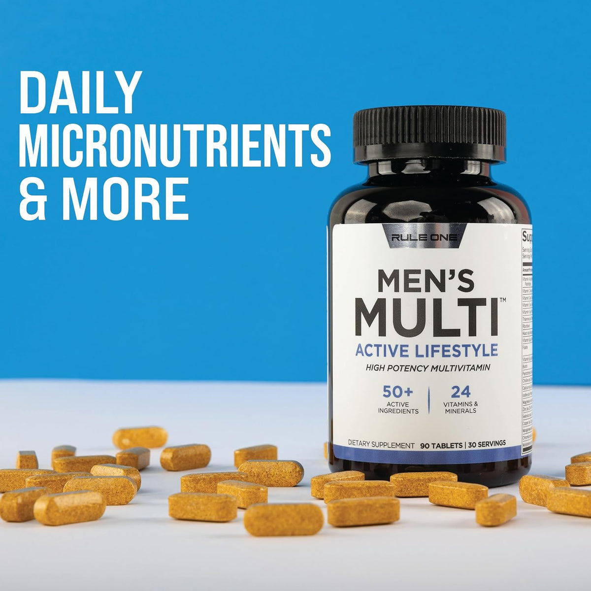 Rule 1 Proteins Men's Daily Multi - 180 Tablets, 60 Day Supply - görsel 5