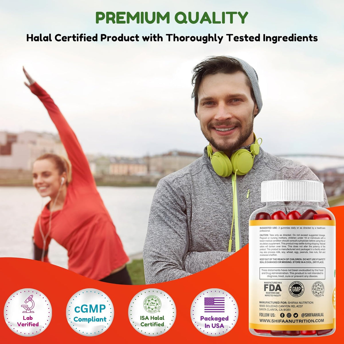 Halal & Vegetarian Multivitamin Gummies for Adults – 45 Servings - görsel 5