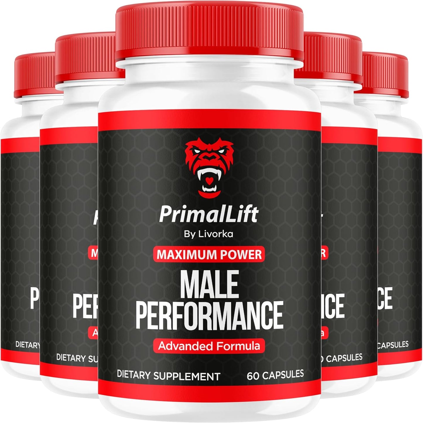 Primal Lift - All Natural Men's Multivitamin Supplement (5-Month Supply, 300 Capsules) - görsel 1