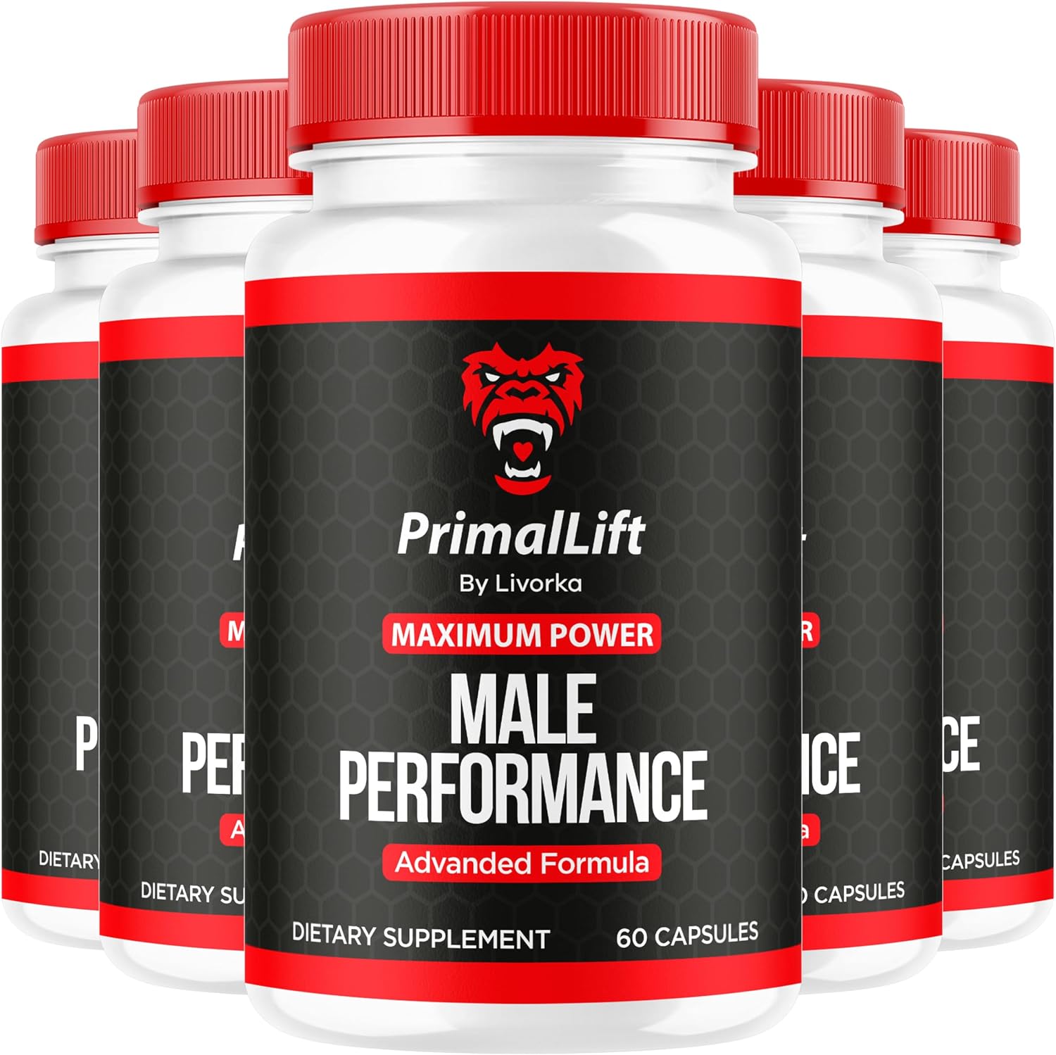 Primal Lift - All Natural Men's Multivitamin Supplement (5-Month Supply, 300 Capsules) - görsel 1
