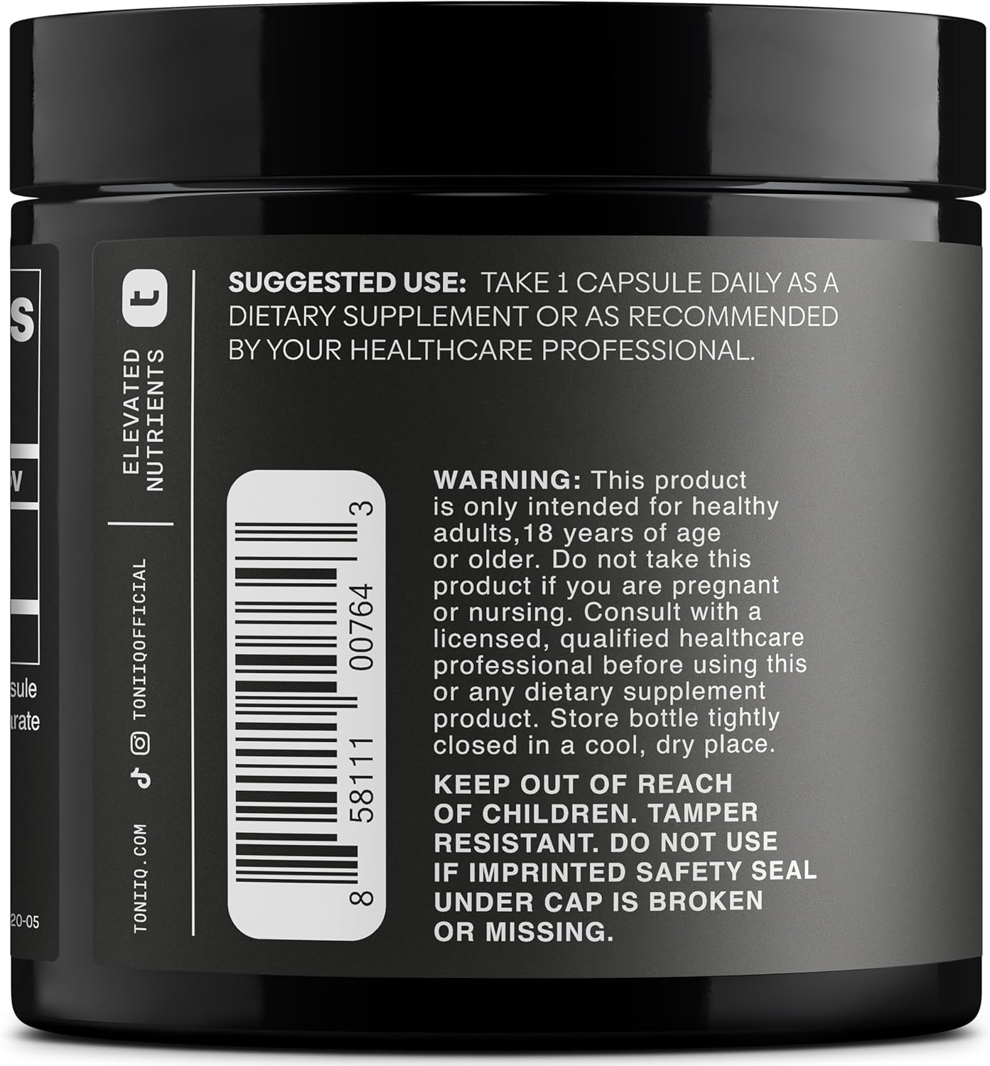 Toniiq PQQ 20mg - 99%+ Pure Pyrroloquinoline Quinone - 120 Vegetarian Capsules - görsel 7