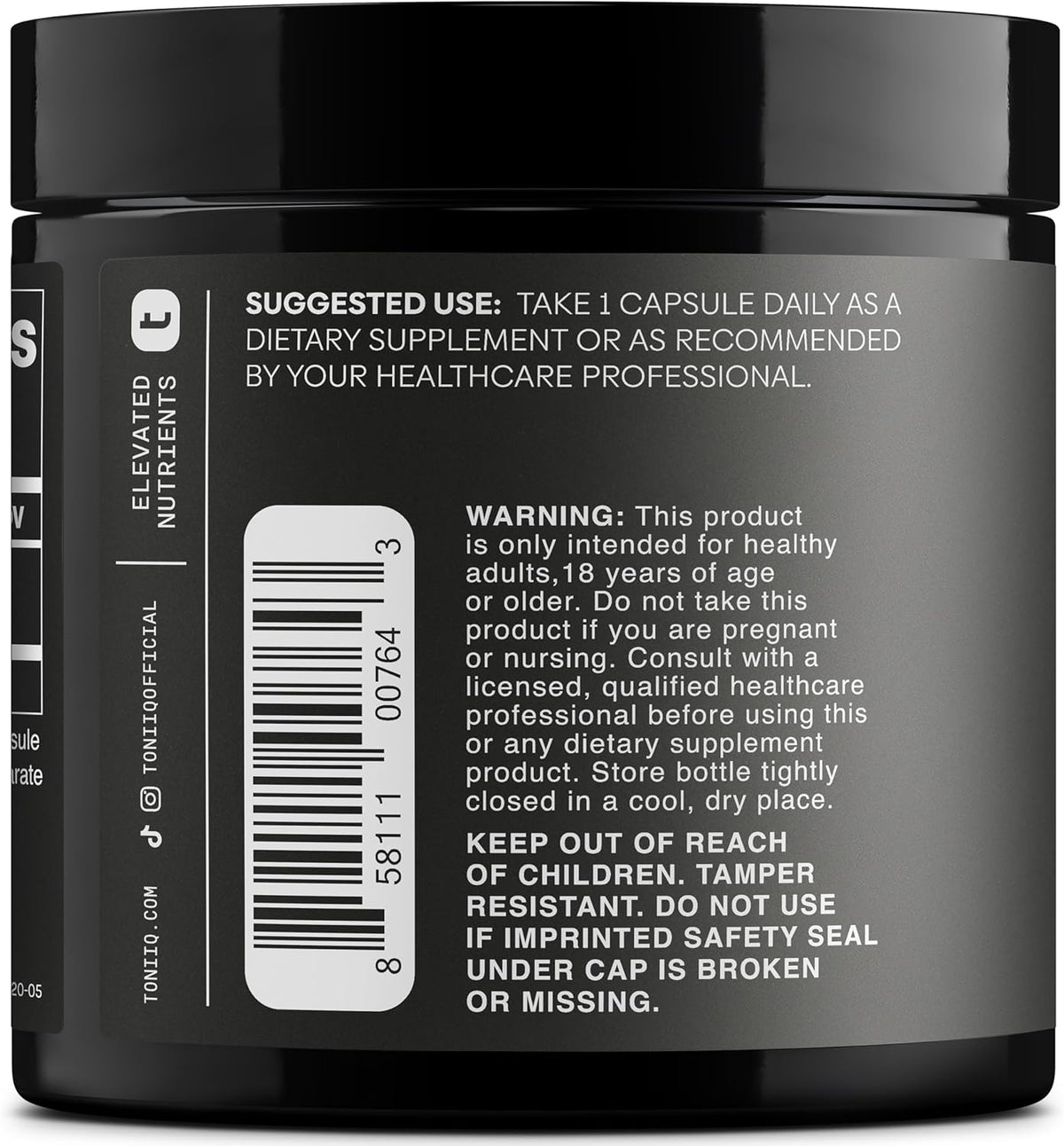Toniiq PQQ 20mg - 99%+ Pure Pyrroloquinoline Quinone - 120 Vegetarian Capsules - görsel 7
