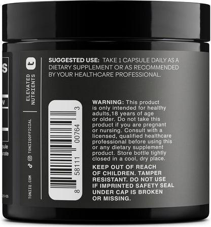 Toniiq PQQ 20mg - 99%+ Pure Pyrroloquinoline Quinone - 120 Vegetarian Capsules