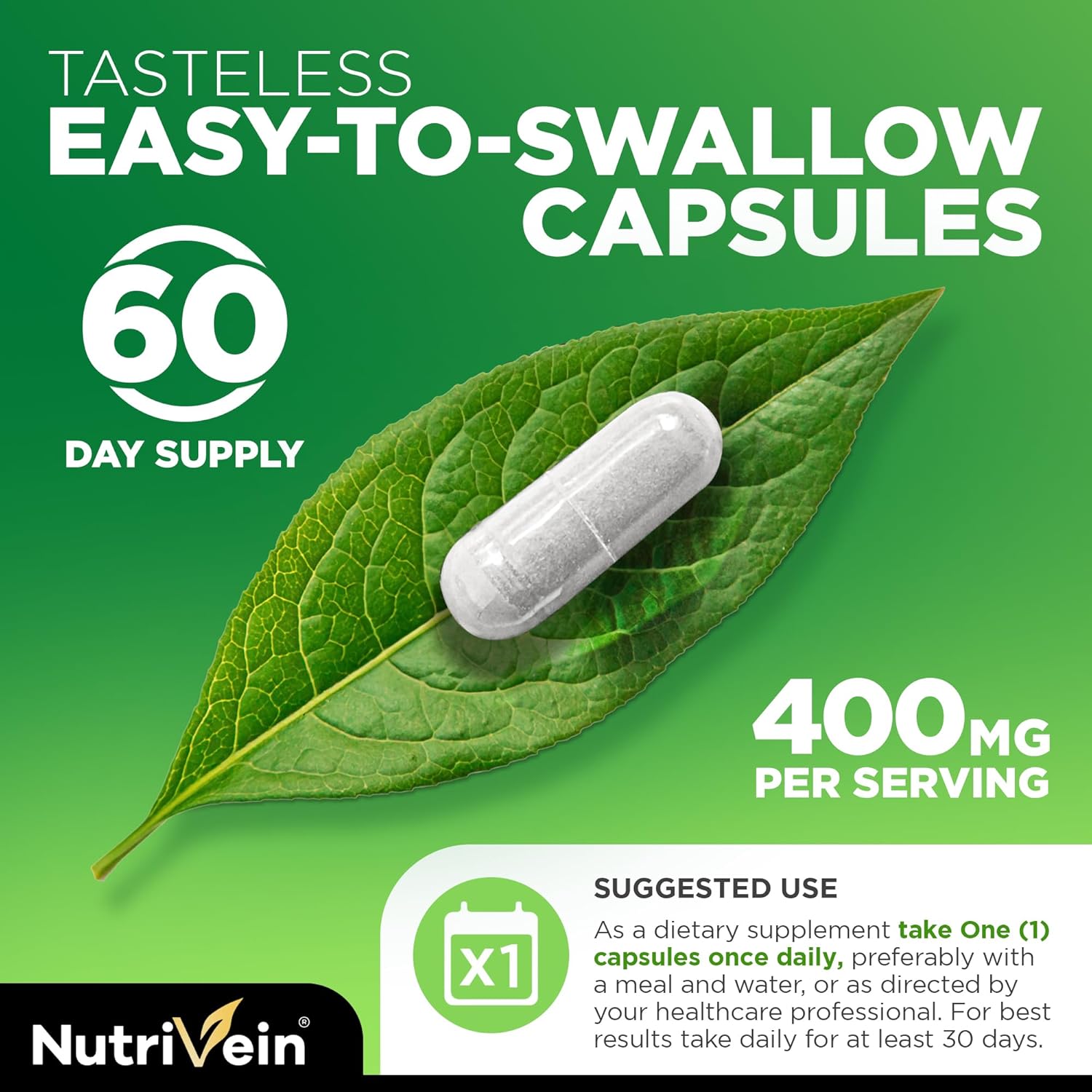 Nutrivein Premium DIM Supplement 400 mg – 120 Capsules - görsel 5