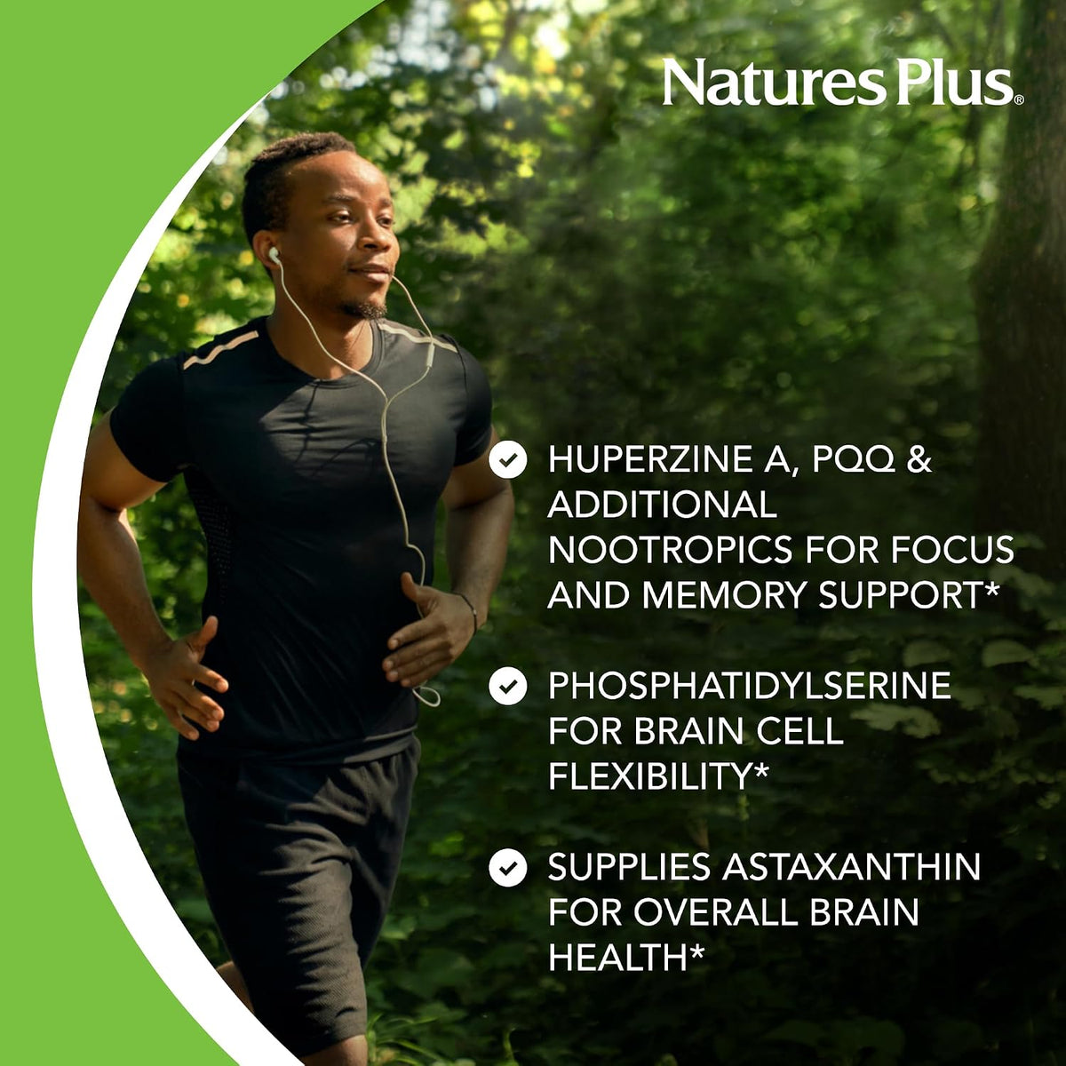 Nature's Plus BrainCeutix Boost Ginkgo Plus Brain Supplement for Memory and Focus, 90 Capsules - görsel 3