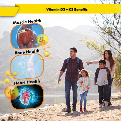 Buried Treasure Vitamin D3 & K2 Drops, 5000 IU D3 with 100 mcg K2, Sugar Free, 60 ml