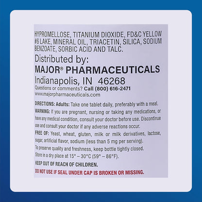 MAJOR Stress Formula - High Potency B-Complex Vitamin Supplement, 60 Tablets
