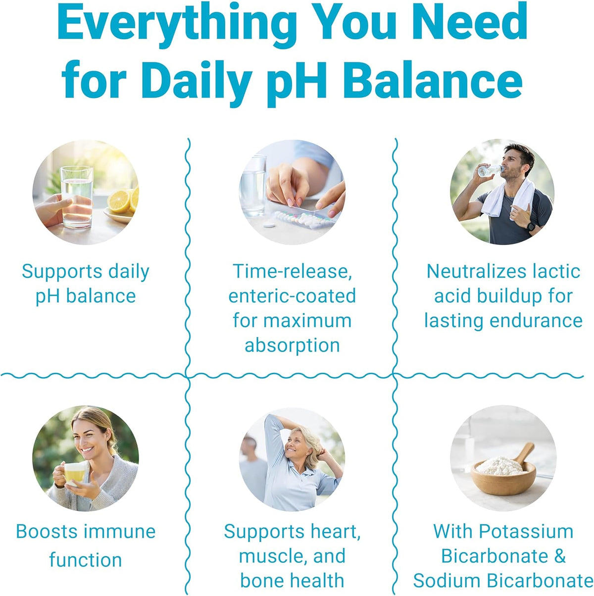 Alkalife pH Balance Tablets, 1-Pack, Enteric-Coated, Potassium and Sodium Bicarbonate, Alkaline Mineral Support, 90 Tablets (1 Month Supply) - görsel 2