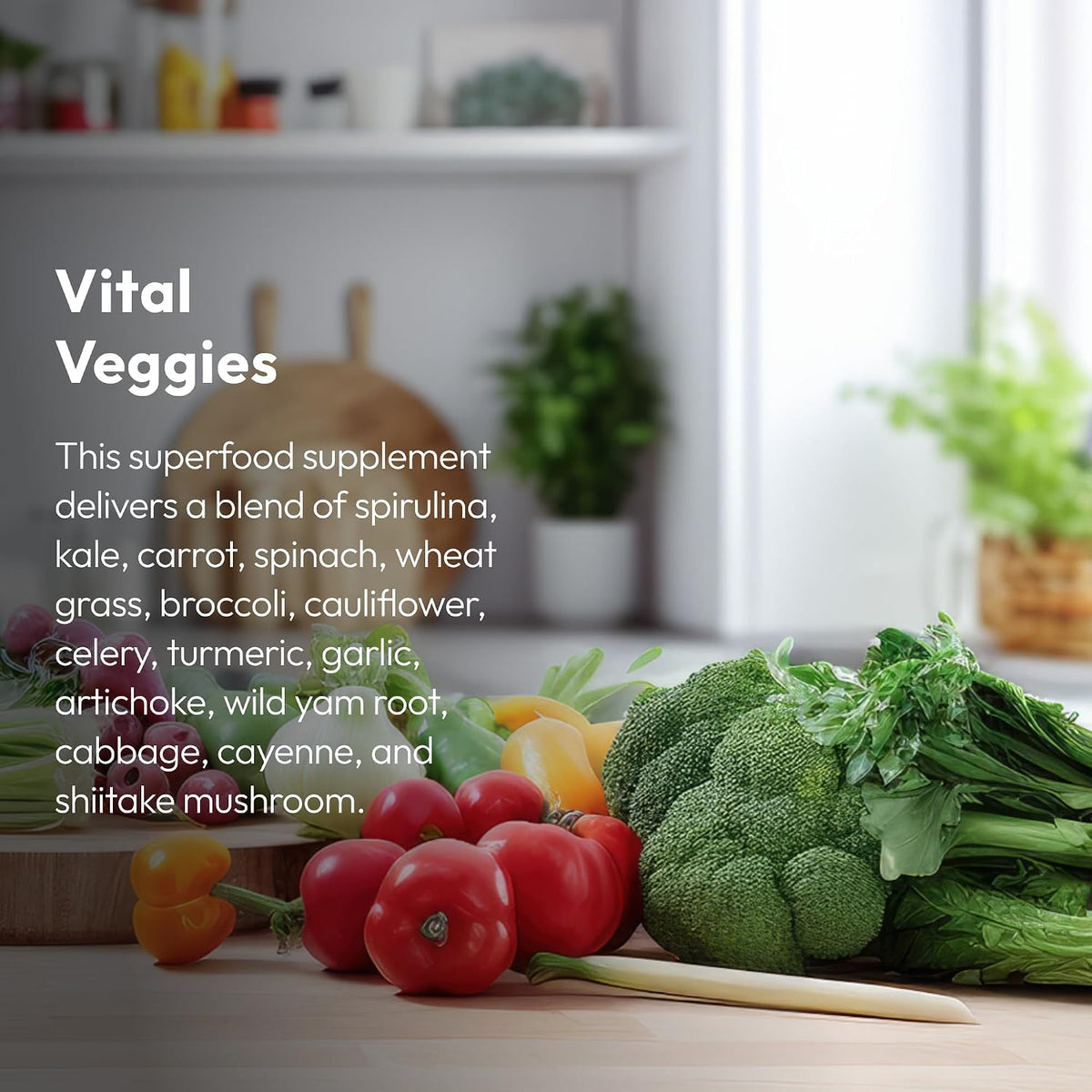 Justified Laboratories Superfoods Set - Vital Fruits (90 Capsules) + Vital Veggies (90 Capsules) - Non-GM, Vegan - görsel 2