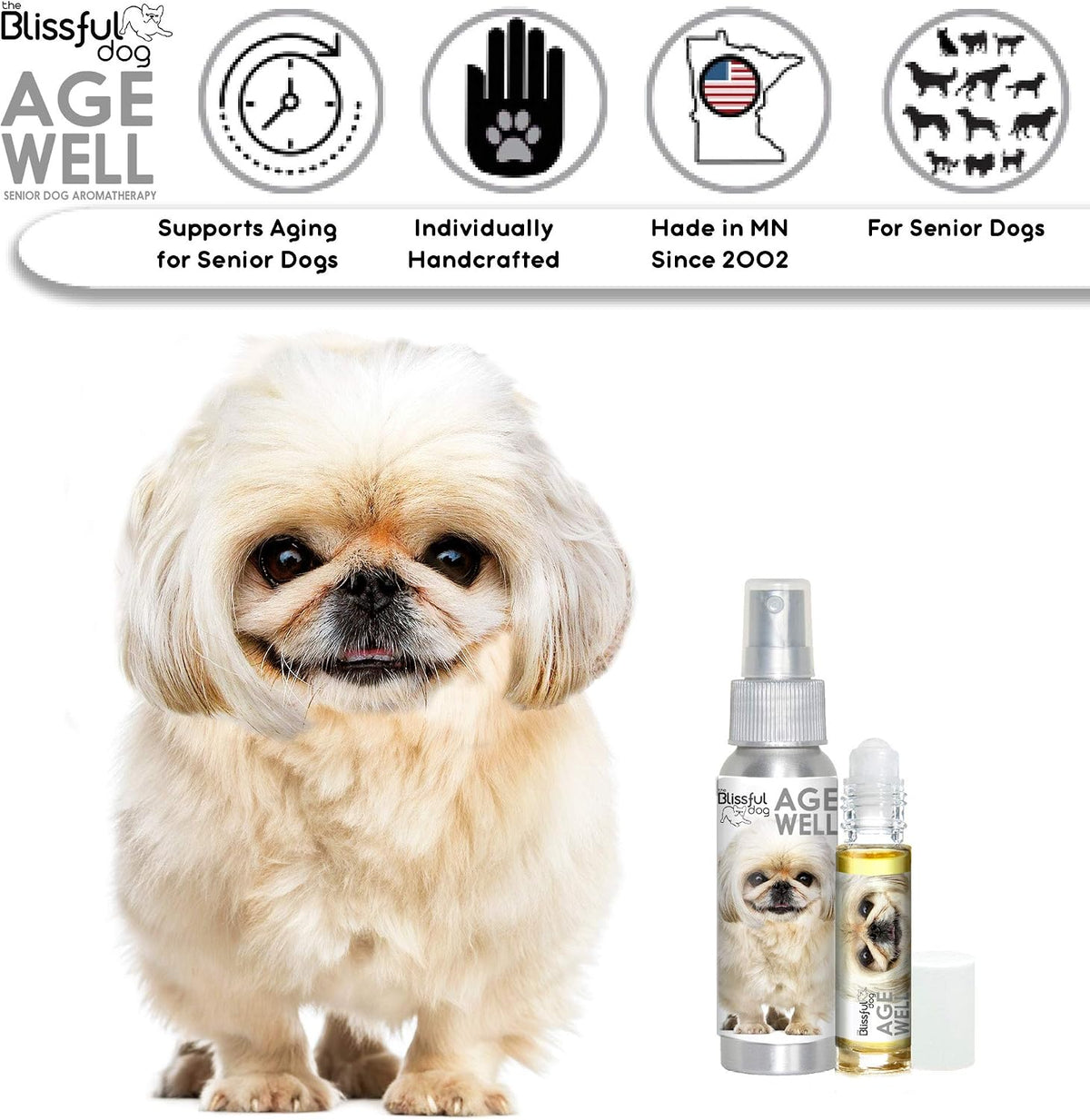 The Blissful Dog Pekingese Age Well Spray Aromatherapy - görsel 3