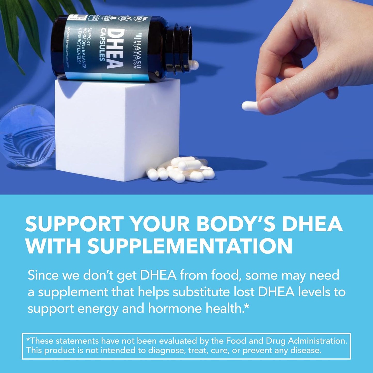 HAVASU NUTRITION DHEA 50mg - Hormone Balance Supplement, 60 Capsules - görsel 5
