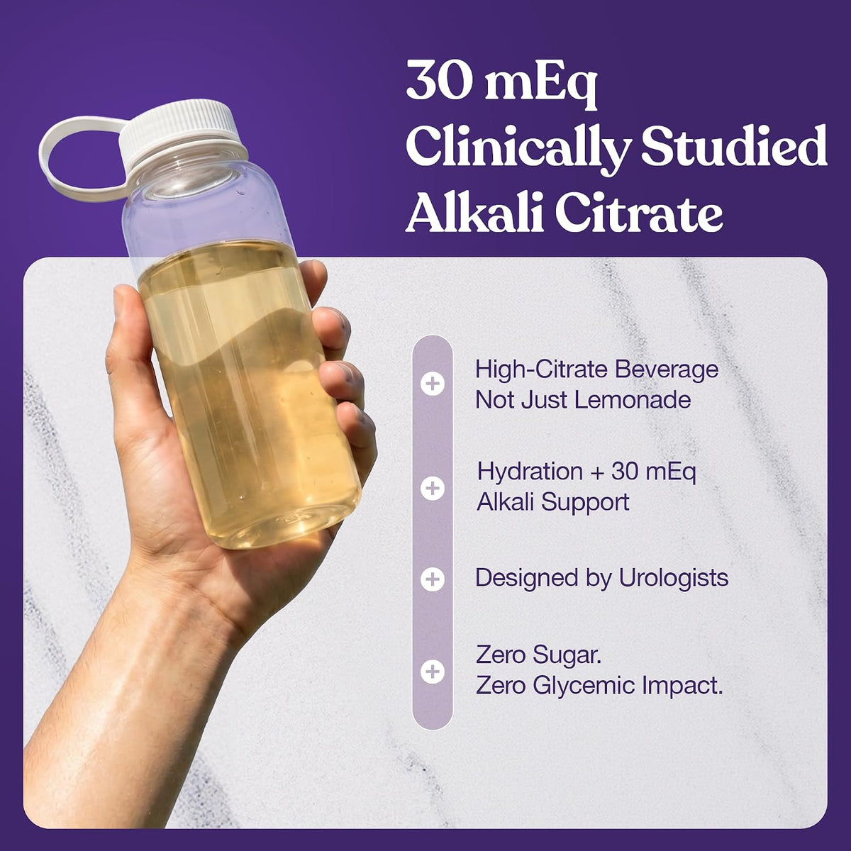 Stone Stopper Drink Mix, Lemonade - Urologist-Developed Kidney Health Food Supplement (30-Day Supply) - görsel 5