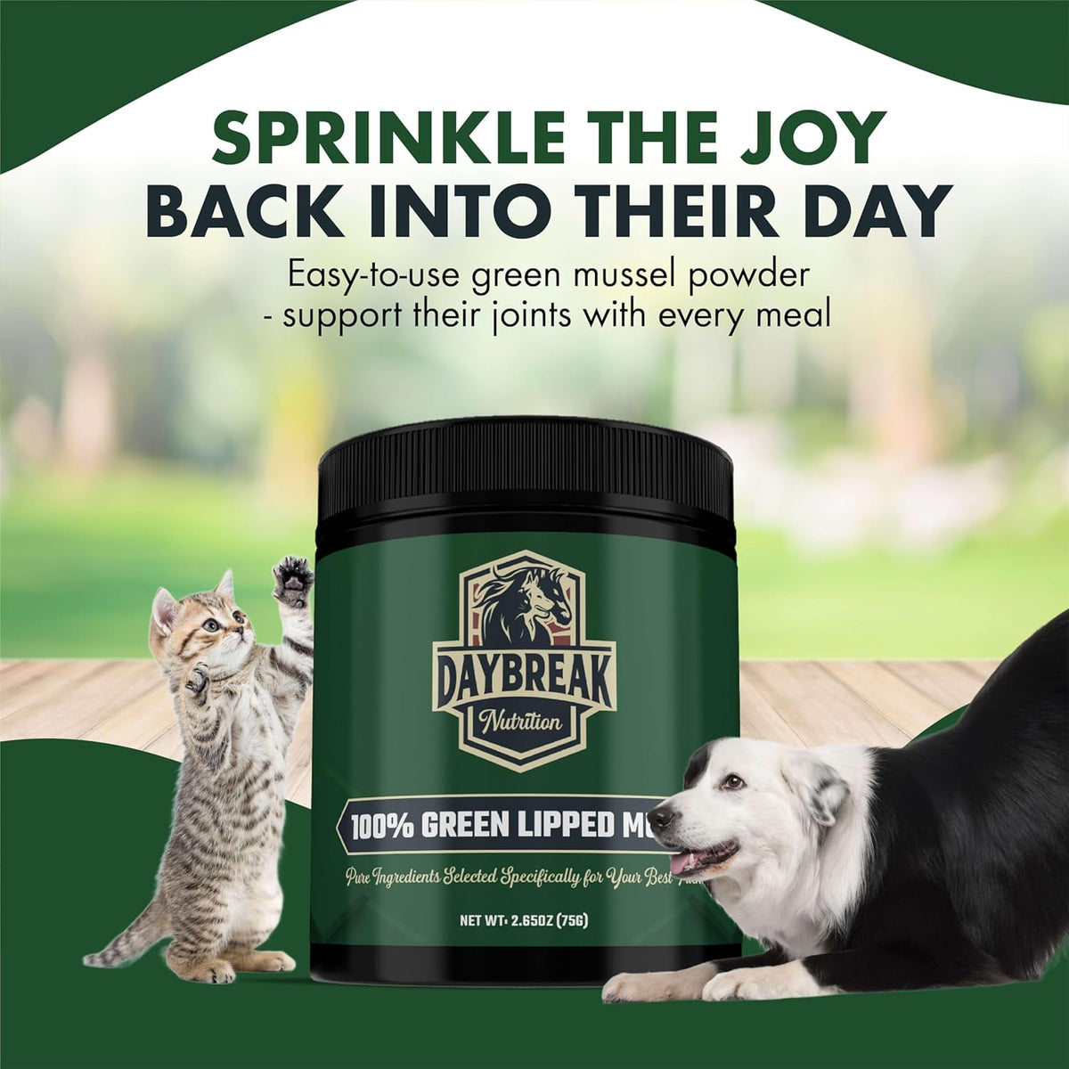 Pure Green Lipped Mussel Powder for Dogs and Cats - 100% New Zealand Green Lipped Mussels - Joint Support Supplement - 150 Grams - görsel 7