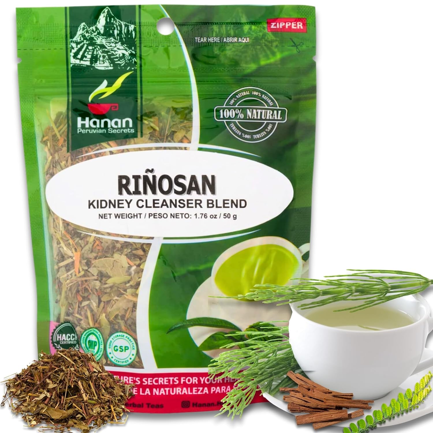 Hanan Riñosan Herbal Blend – Loose Leaf Herbal Infusion for Kidney and Urinary Health (50 g) - görsel 6