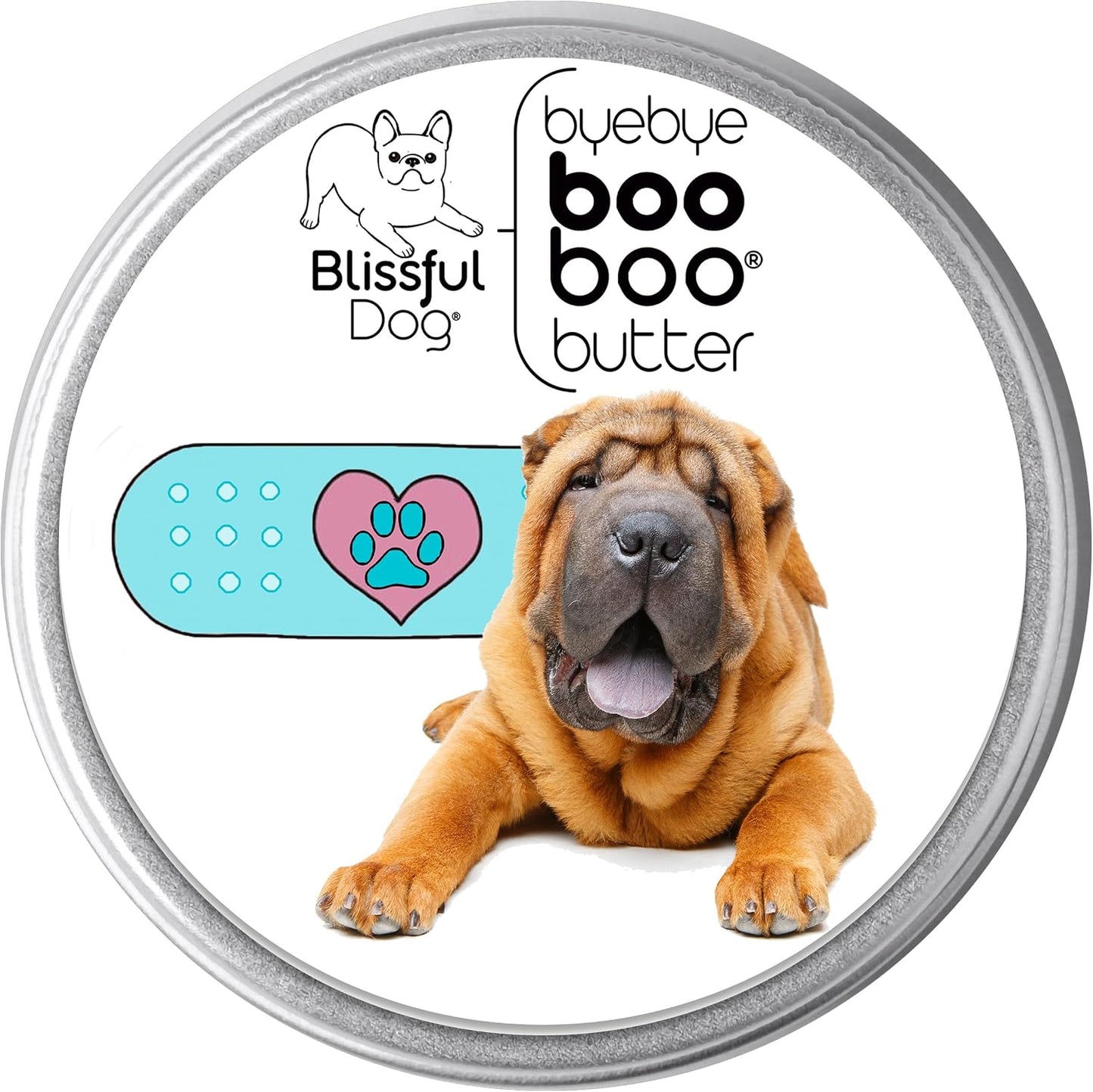 The Blissful Dog 4 oz TIN Chinese Shar Pei Booboo Butter - görsel 1