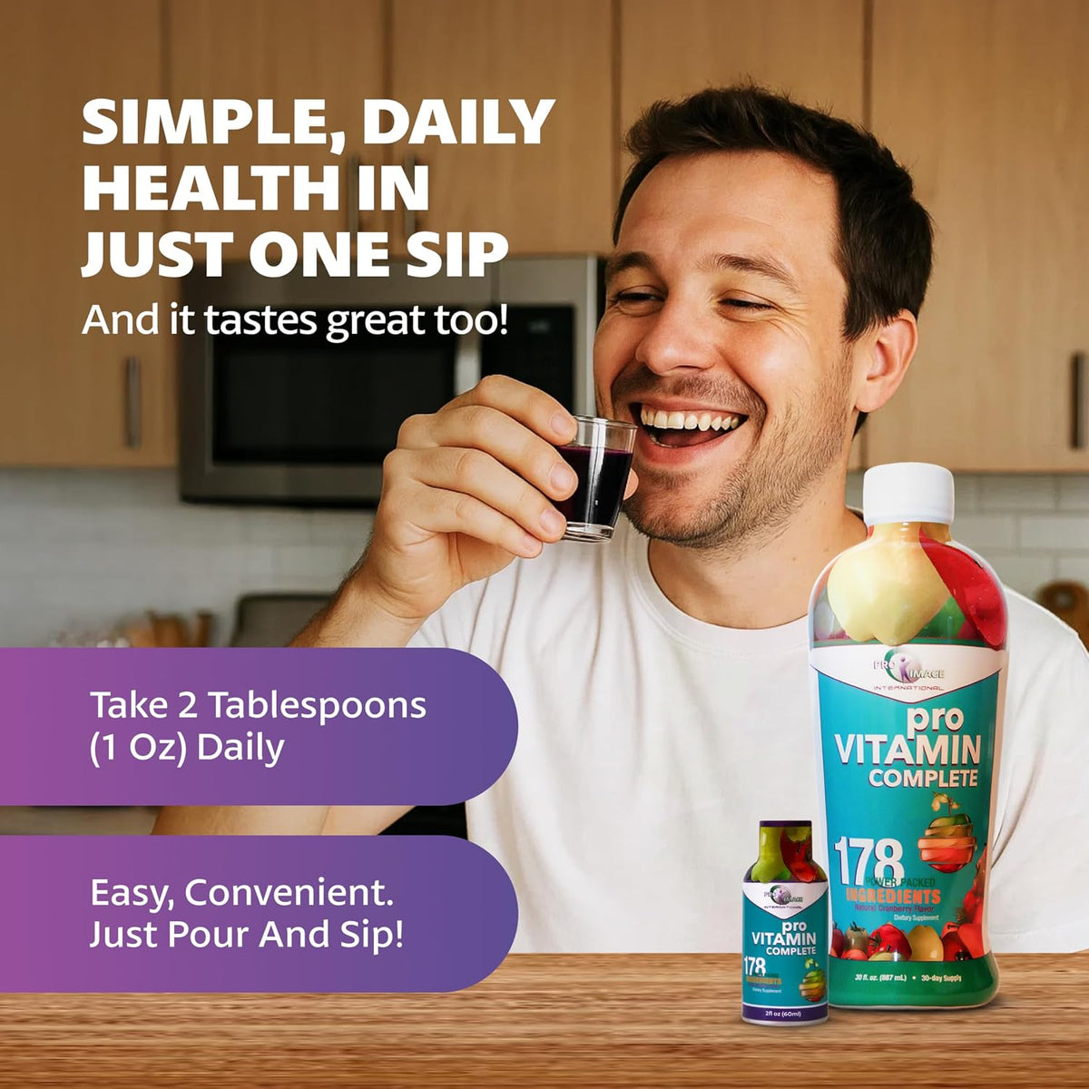 Pro Vitamin Complete 30 oz Liquid Multivitamin Supplement - görsel 6