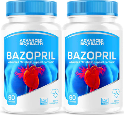 LIVORKA Bazopril Capsules – Blood Balance Support Formula, 2-Month Supply (120 Capsules)