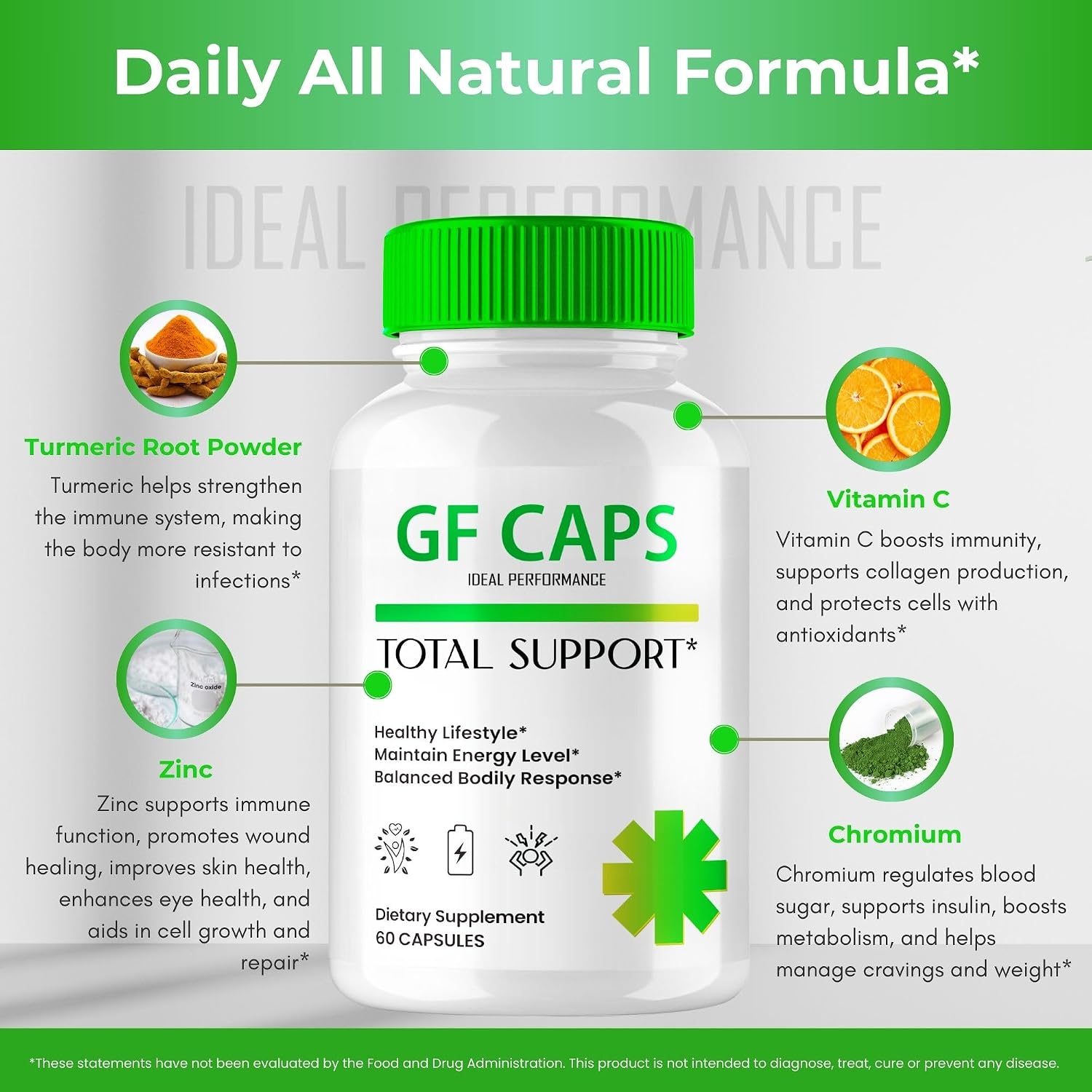 GF Caps Advanced Blood Formula Capsules, Maximum Strength - Official Supplement for Healthy Circulation & Stable Levels (3 Pack) - görsel 7