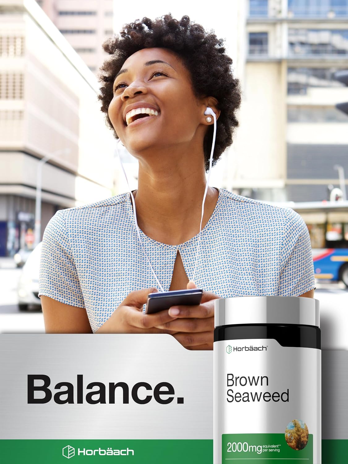 Horbäach Brown Seaweed Extract Capsules, 200 Capsules - görsel 6