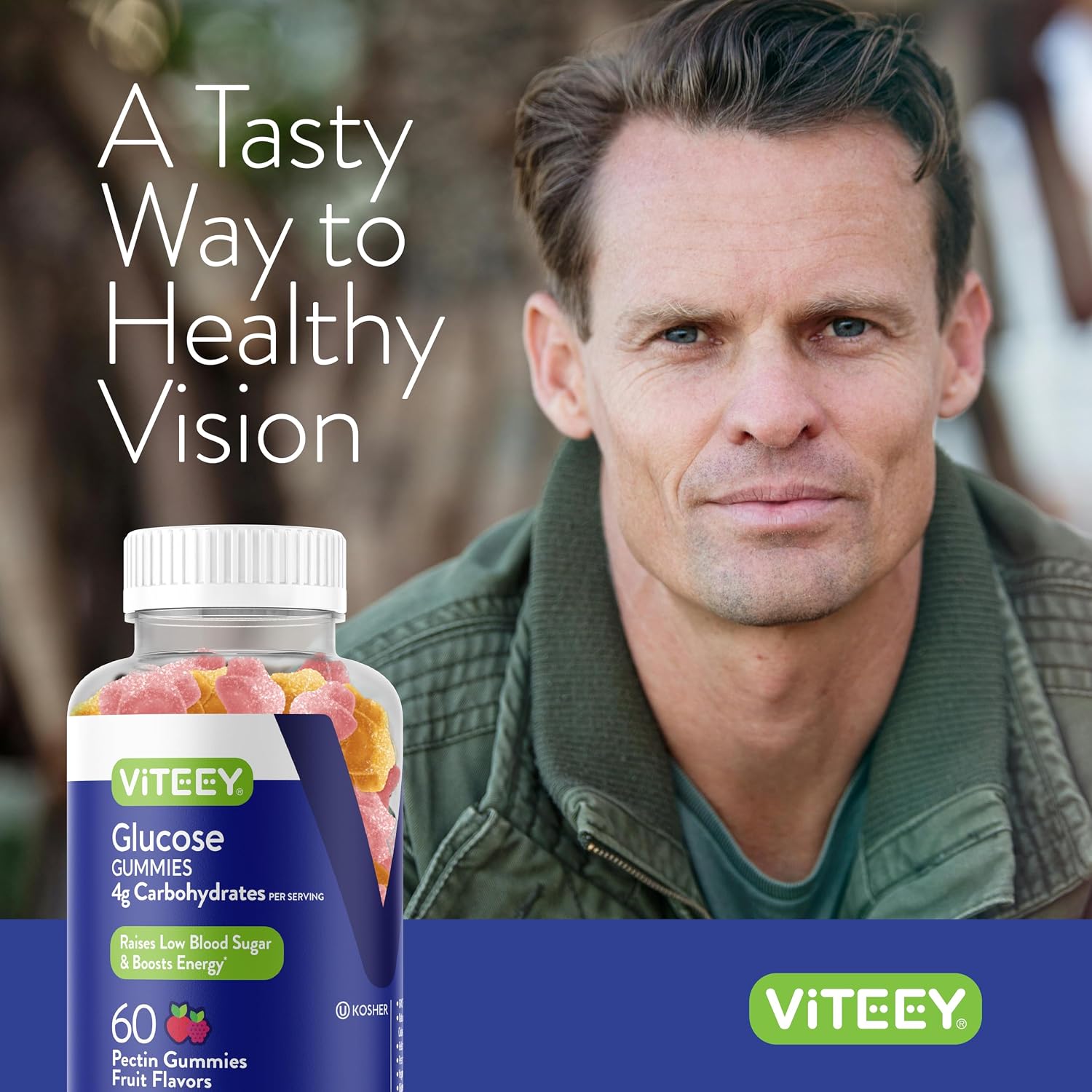 Viteey Glucose Gummies – 4g Carbohydrates, Fast-Acting, Vegan & Gluten-free, 120 Count - görsel 6