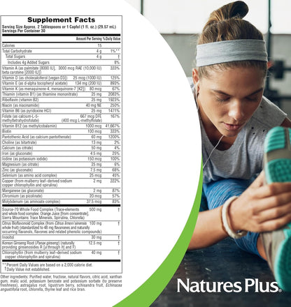 NaturesPlus Source of Life Liquid Multivitamin, Tropical Fruit - 887 ml