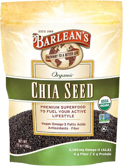 Barlean's Organic Flax Chia Coconut Seed Blend with Omega-3 and Fibre, 340 g