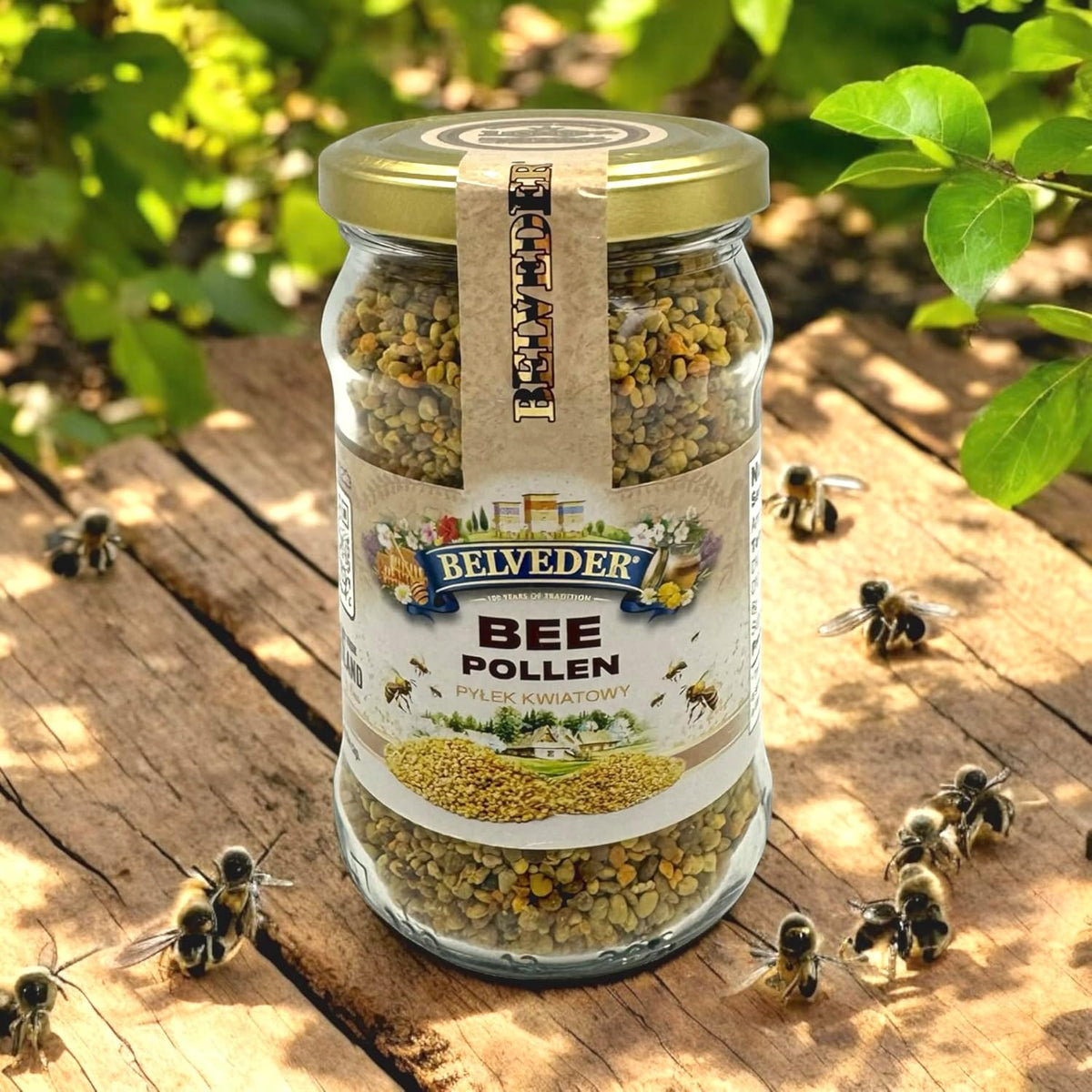 Belveder Bee Pollen, 100% Natural Superfood, 200g Glass Jar - görsel 4