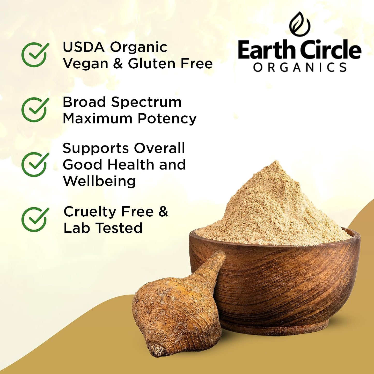 Organic Yellow Maca Root Powder - Natural Superfood, 454g - görsel 2