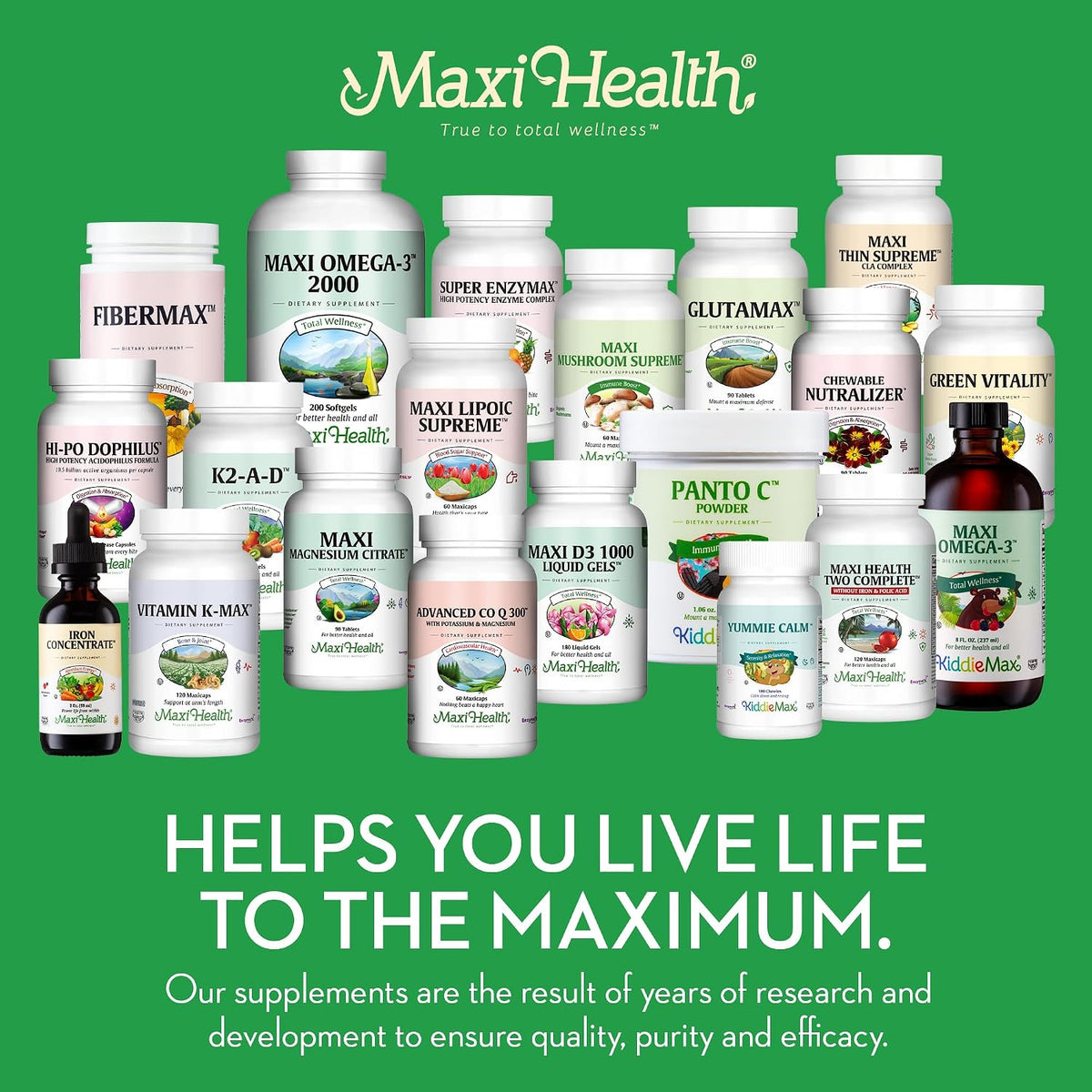 Maxi Health Multivitamin with Iron – Once Daily, Kosher – 90 Tablets - görsel 7
