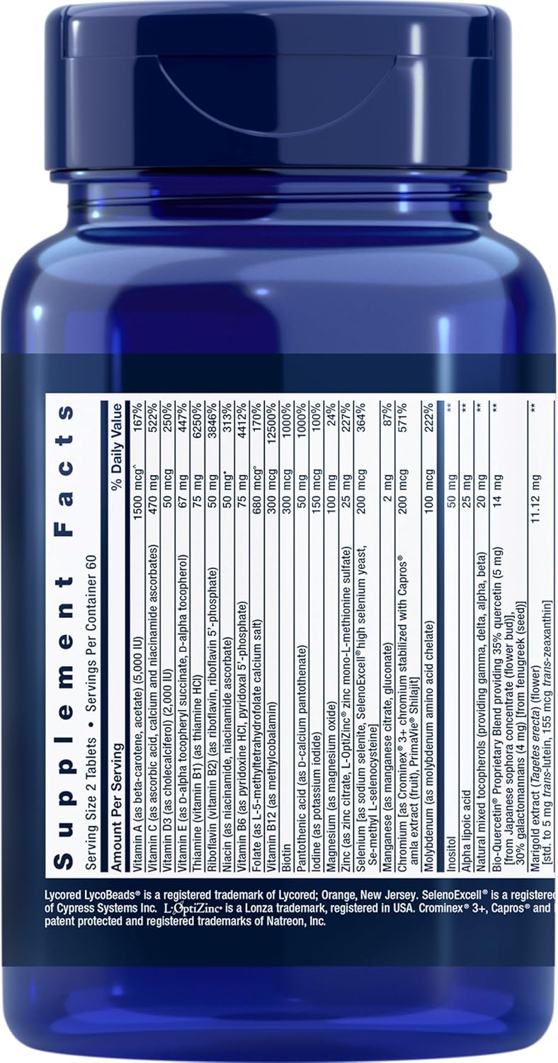 Life Extension Two-Per-Day Multivitamin - 120 Tablets - görsel 2