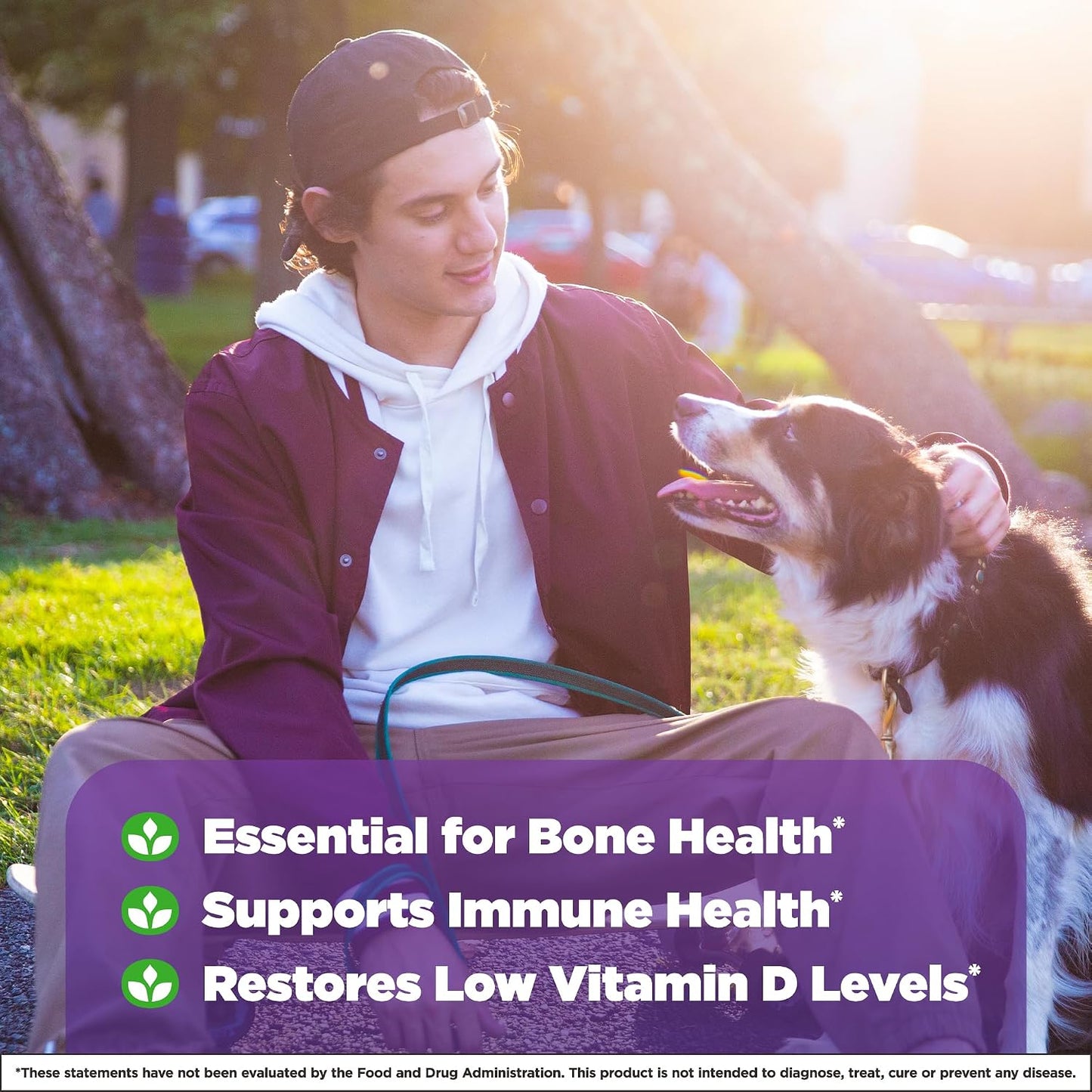 Natrol Vitamin D3 5,000 IU Fast Dissolve Tablets, Bone & Joint Health, 90 Count - görsel 3