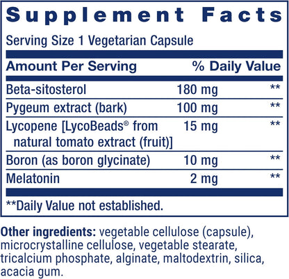 Life Extension Men's Bladder Support with Melatonin, Beta-Sitosterol and Lycopene - 30 Capsules