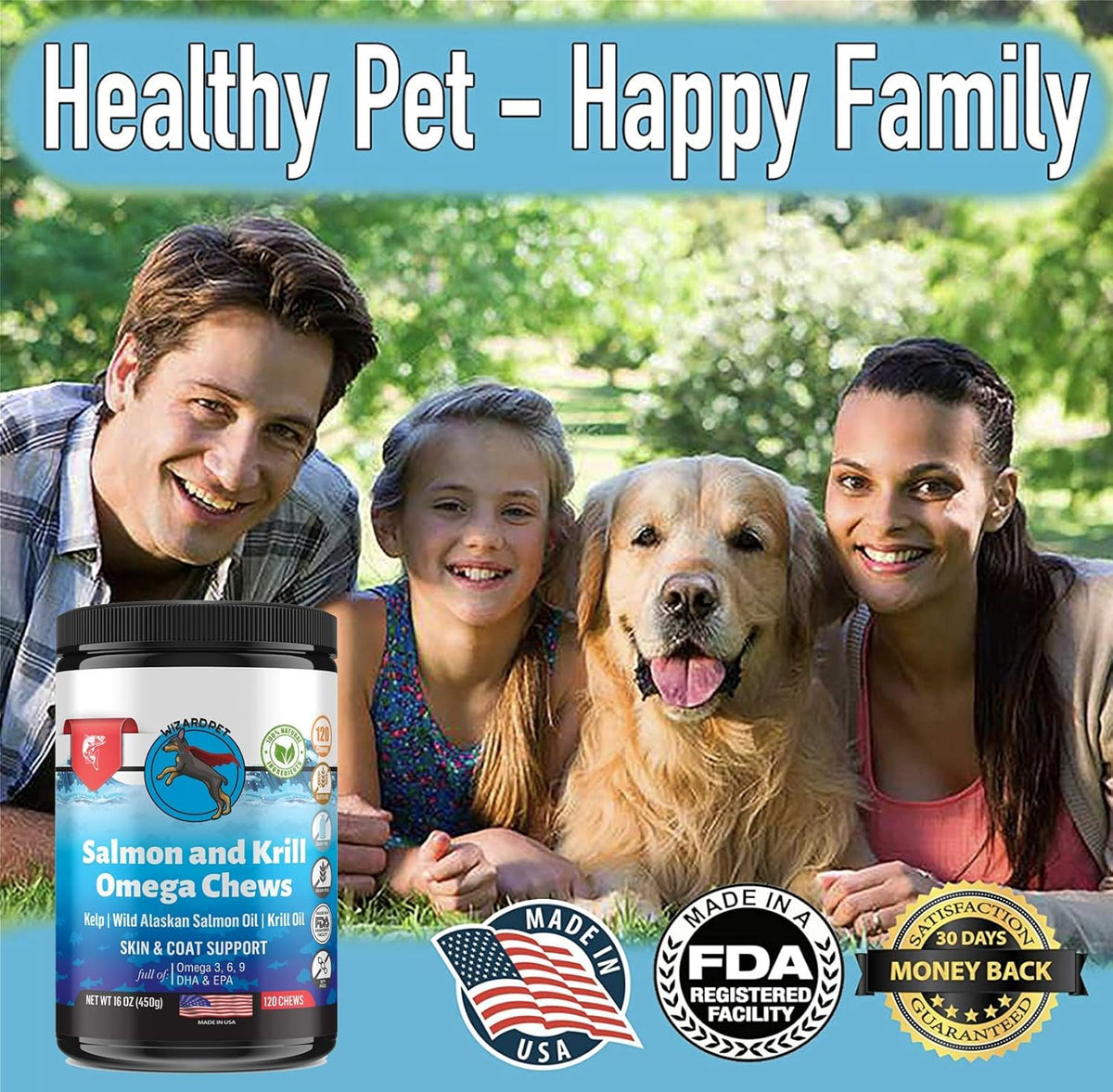 Wild Alaskan Salmon Krill Oil Chews for Dogs - 120 Soft Chews - görsel 6
