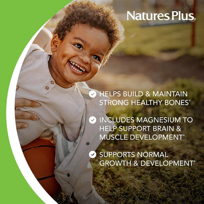 NaturesPlus Animal Parade Calcium, Vanilla Sundae Flavour - 135 Chewable Tablets (Pack of 2)