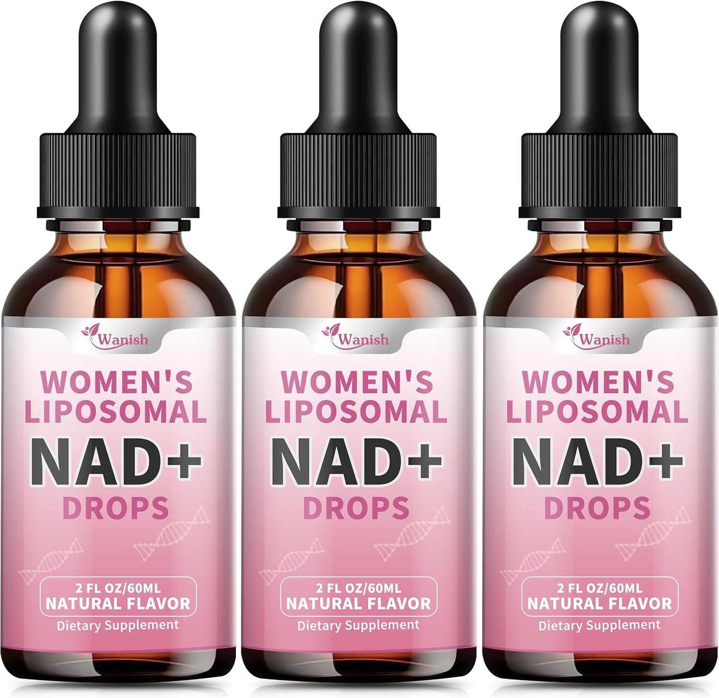 Wanish Liposomal NAD Liquid Supplement – 500 mg NAD Nicotinamide for Energy and Cell Regeneration, Vegan, Sugar-free, 60 ml - görsel 9