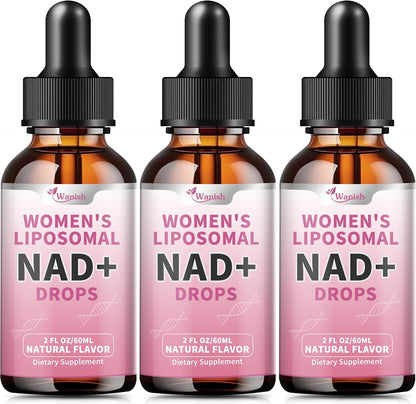 Wanish Liposomal NAD Liquid Supplement – 500 mg NAD Nicotinamide for Energy and Cell Regeneration, Vegan, Sugar-free, 60 ml