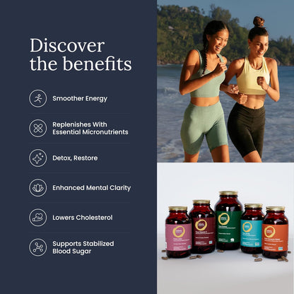 Infinity Greens Superfood Capsules - Blue-Green Algae Based with 28 Organic Superfoods, No Fillers or Grasses, Low-Temperature Dehydrated (34 Servings)