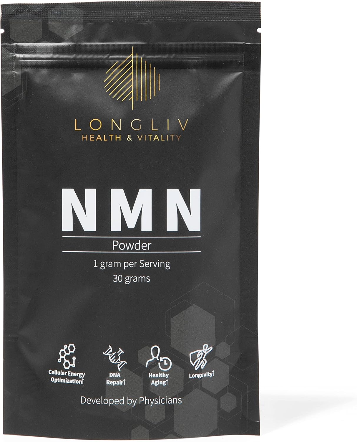 Advanced NMN Nicotinamide Mononucleotide Powder – Physician Formulated – 30g – LongLiv Health and Vitality - görsel 1