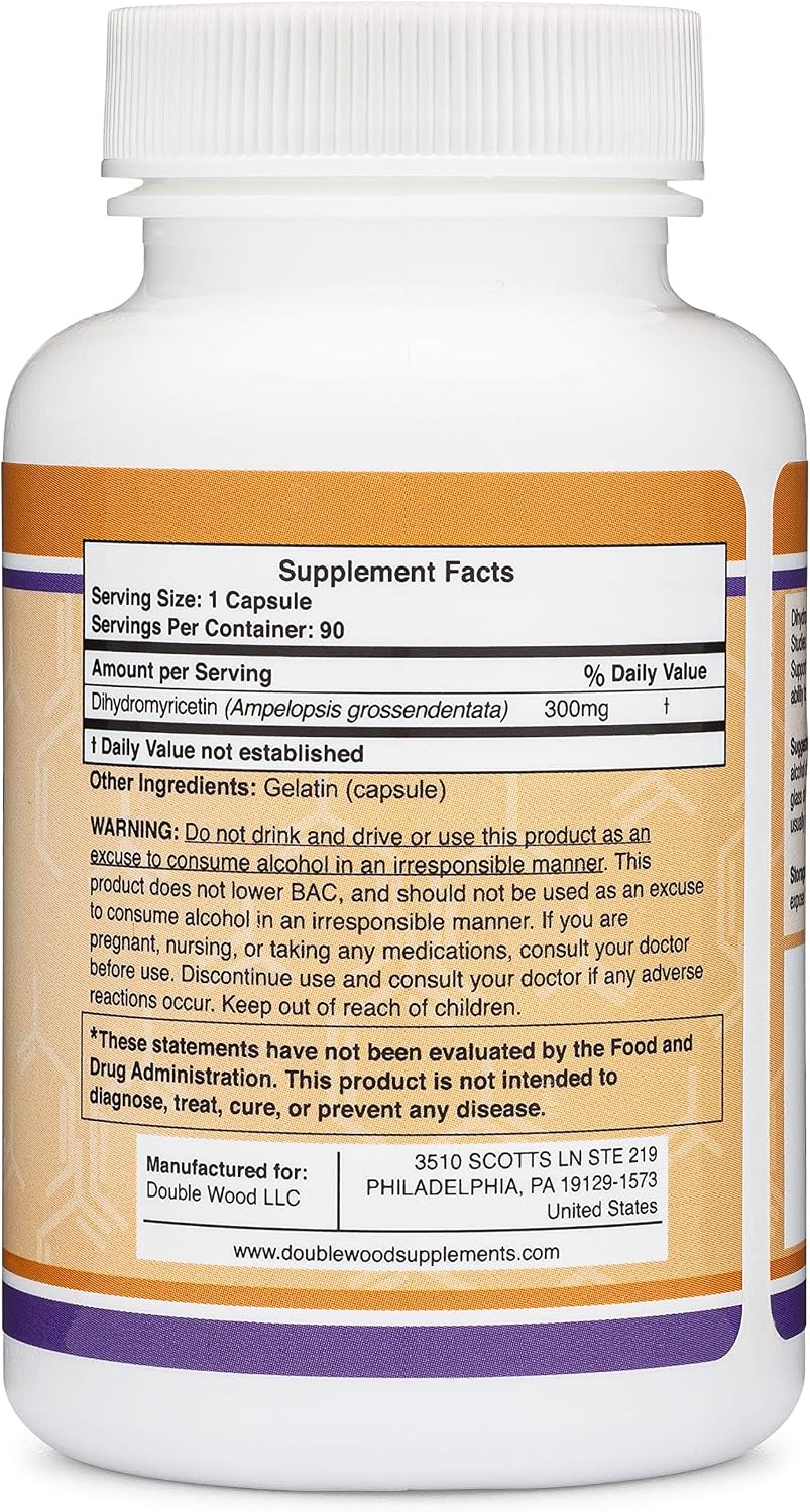 Dihydromyricetin (DHM) Supplement - 300mg, 90 Capsules - görsel 3
