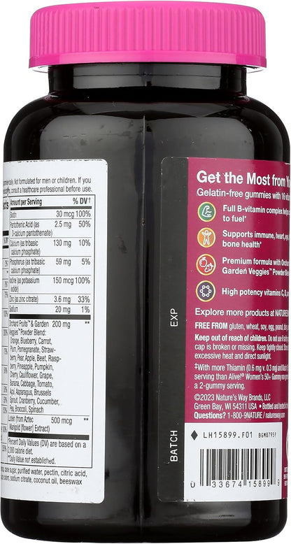 Nature's Way Alive! Women's 50+ Multivitamin Gummy, 75 Gummies
